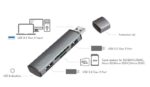 Logilink 2 Port, USB-A --> USB-A 3.2 + cardreader - Afbeelding 3