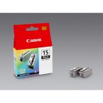 Canon BCI-15BK 2 Inktcartridges Zwart (Bevat 2x 5.3 ml)