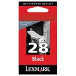Lexmark  NR.28 inkcartridge 18C1428 - Zwart  (Tot 175 pagina's met 5% bedrukt)