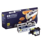 HP 80 Reiniger C4823A printkop Geel en printkop reiniger