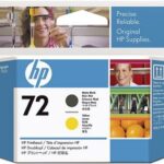 HP 72 printerkop C9384A - mat zwart en geel