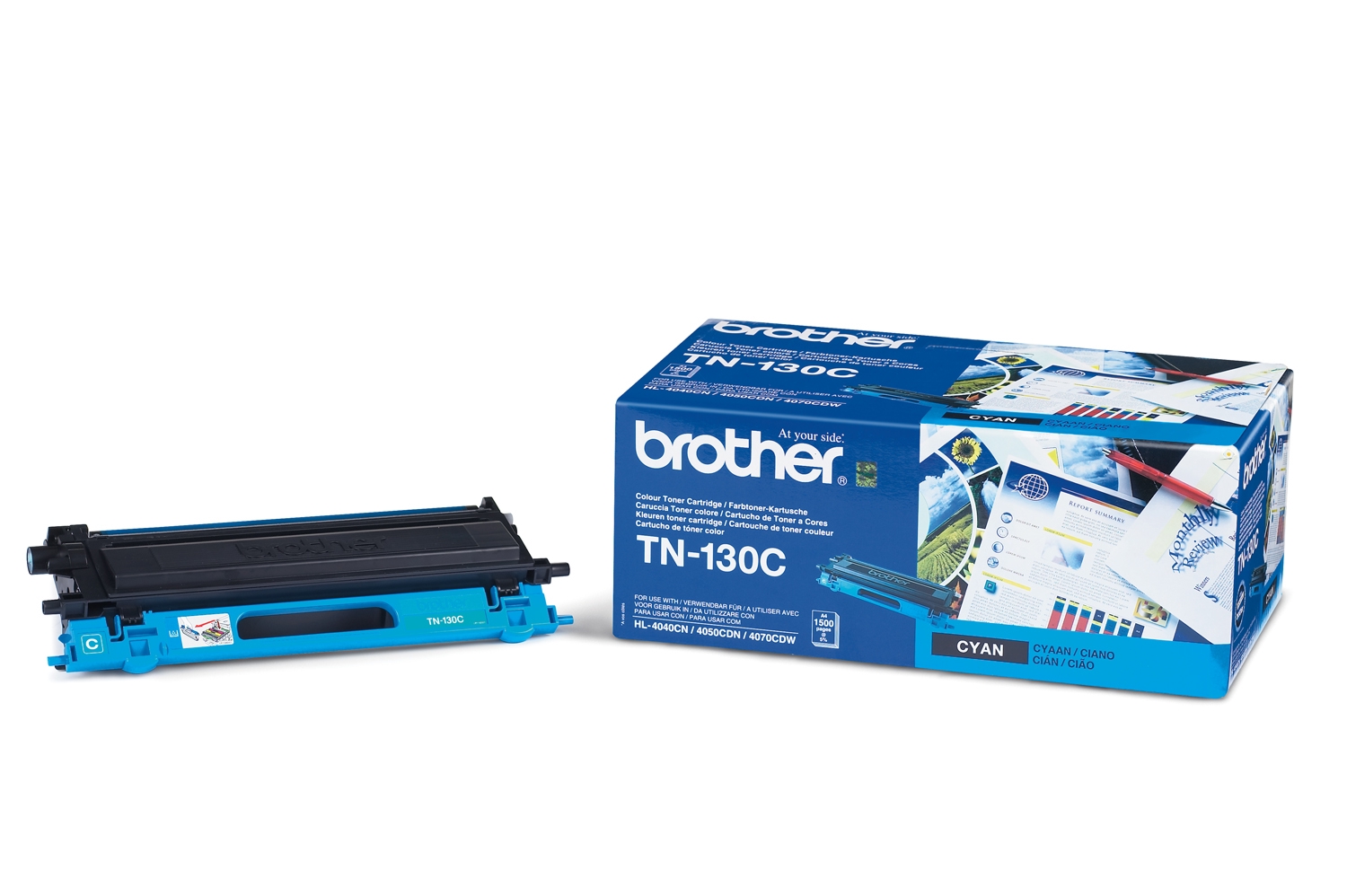 a16799 Brother TN-130C Tonercartridge cyaan (1.500 paginas A4 bij 5% dekking) - Afbeelding 1