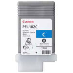 Canon-PFI 102C- Cyaan  (Bevat 130 Ml)