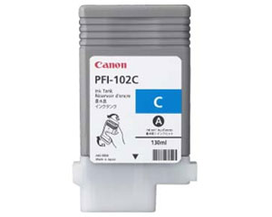 a18232 Canon-PFI 102C- Cyaan (Bevat 130 Ml) - Afbeelding 1