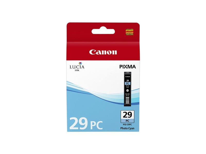 a32490 Canon PGI-29C Inktcartridge Cyaan(( tot 1940 10x15 foto's) - Afbeelding 1
