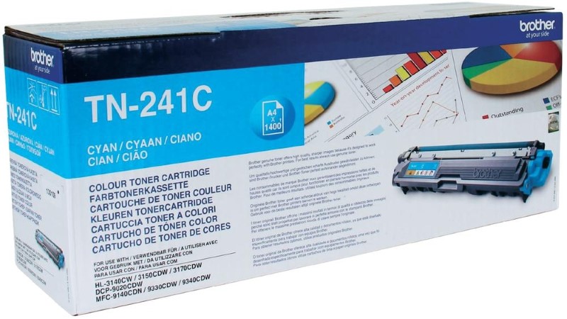 a34876 Brother toner TN-241C cyan (tot 1.400 pagina's met 5% bedrukt) - Afbeelding 1