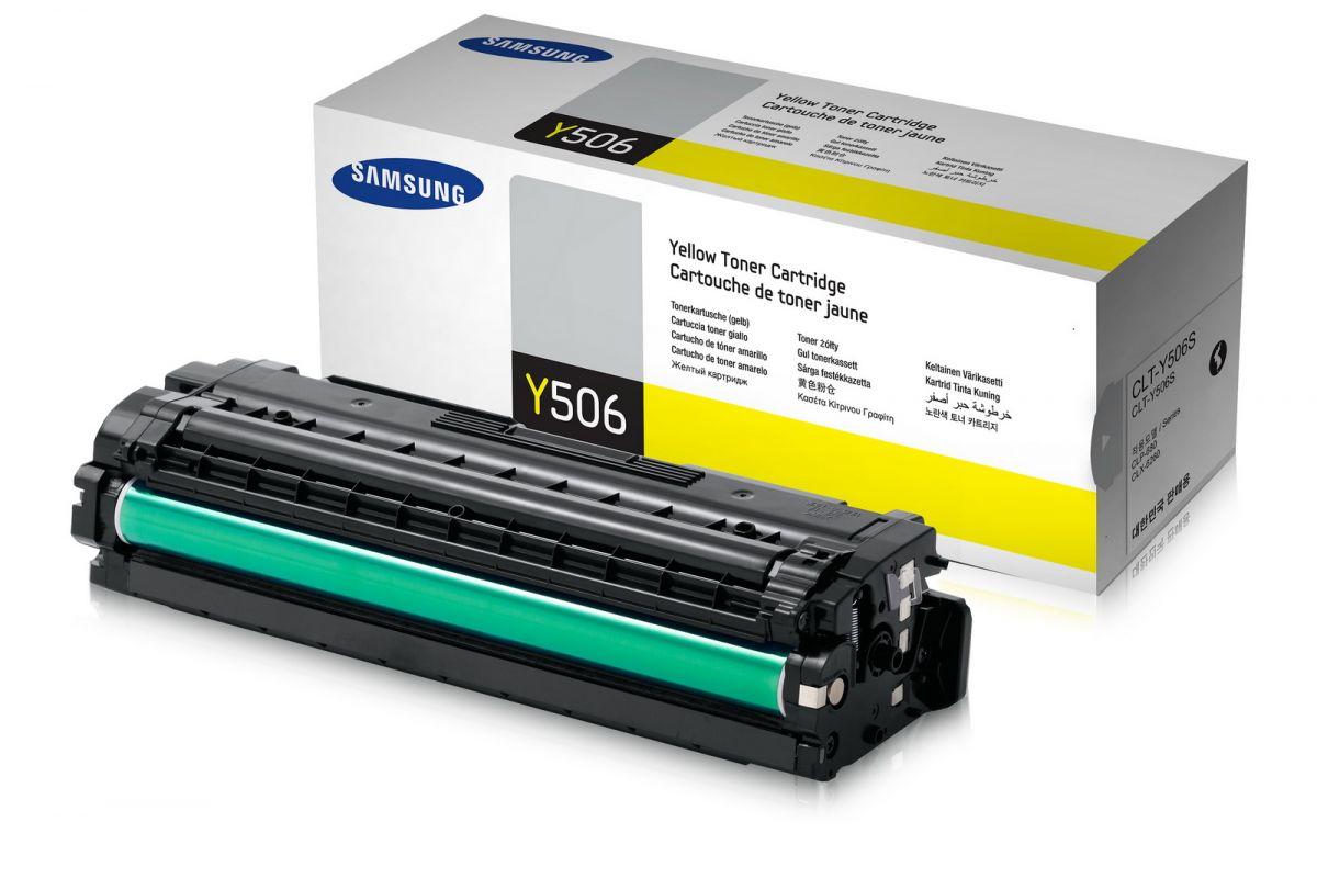 a38537 Samsung toner CLT-Y506S yellow (tot 1500 pagina's met 5% bedrukt) - Afbeelding 1