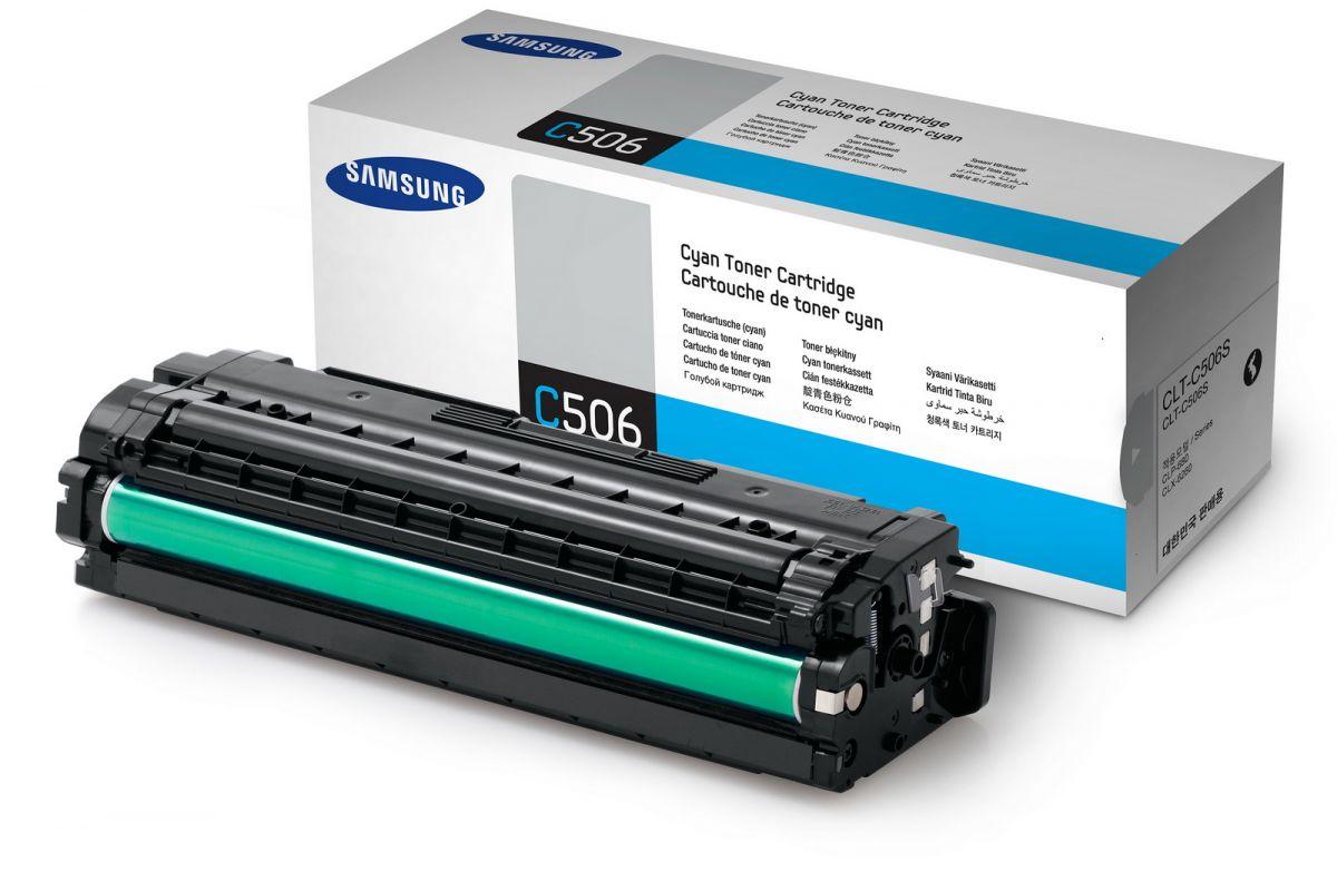 a38566 Samsung CLT-C506S cyaan (Tot 3500 pagina's met 5% bedrukt) - Afbeelding 1