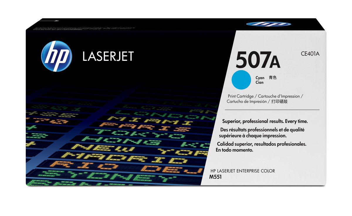 a38659 HP toner 507A cyaan (tot 6.000 pagina's met 5% bedrukt) - Afbeelding 1
