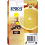 Epson 33XL yellow 8.9ml (tot 650 pagina's met 5% bedrukt)