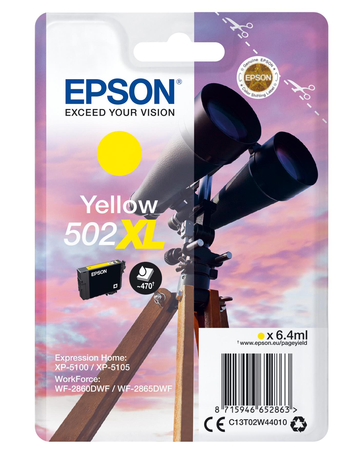 a45129 Epson 502XL Yellow (tot 470 pagina's met 5% bedrukt) - Afbeelding 1