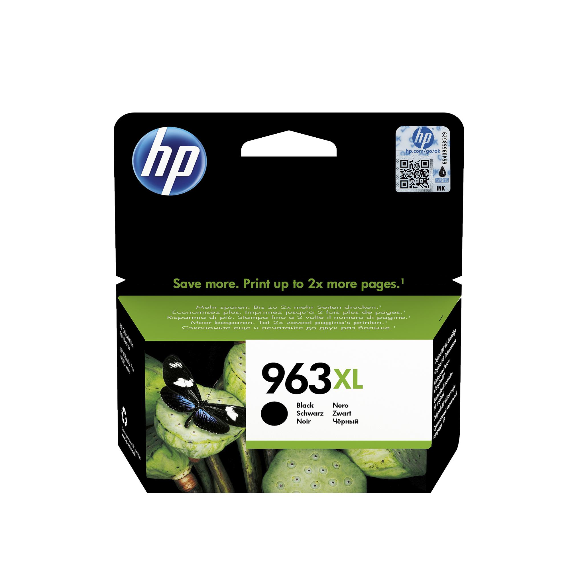 a46687 HP 963XL black ( tot 2.000 pagina's met 5% bedrukt) - Afbeelding 1