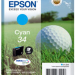 Epson 34 cyaan (tot 300 pagina's met 5% bedrukt)
