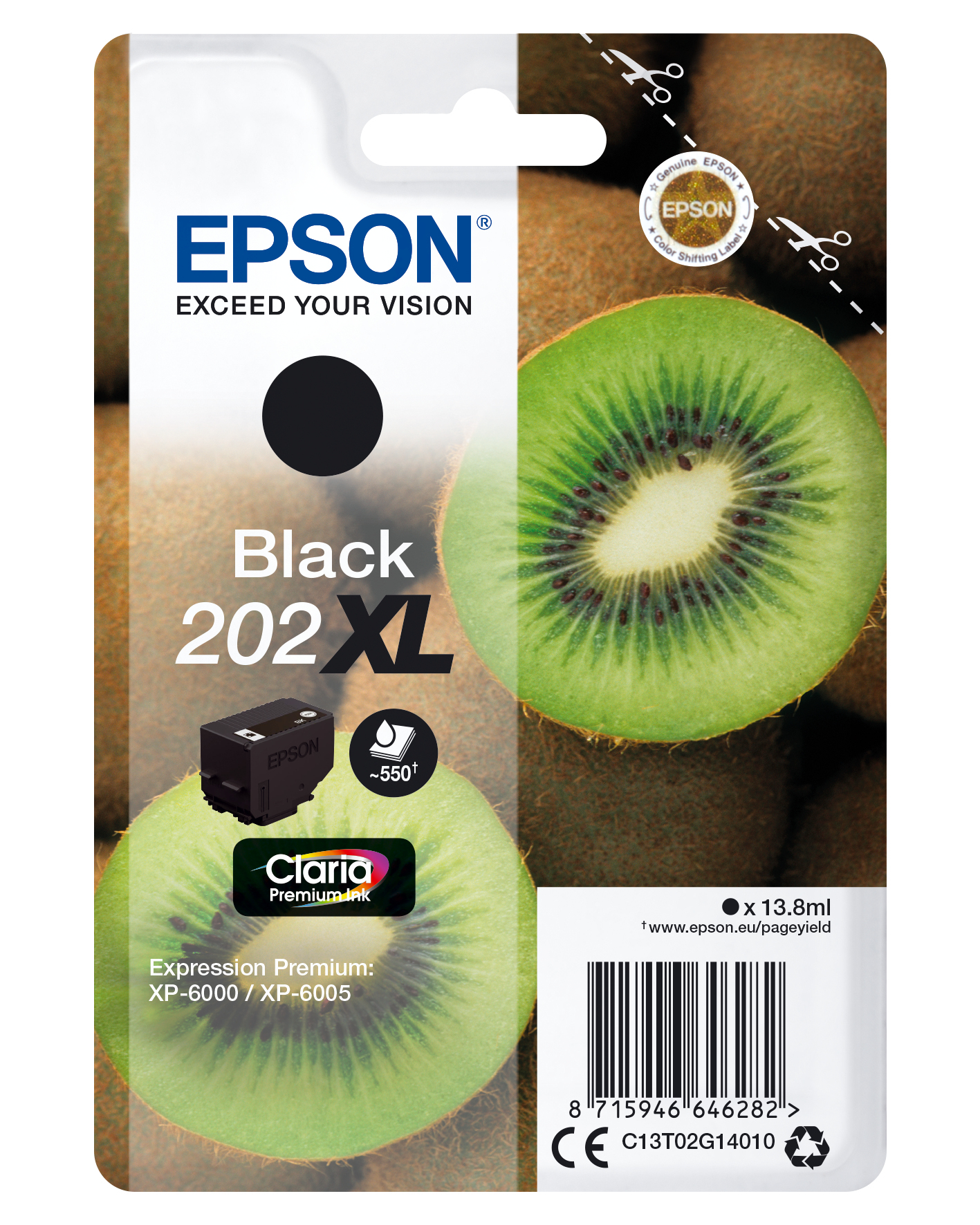 a47263 Epson 202XL Black 550 pagina's - Afbeelding 1