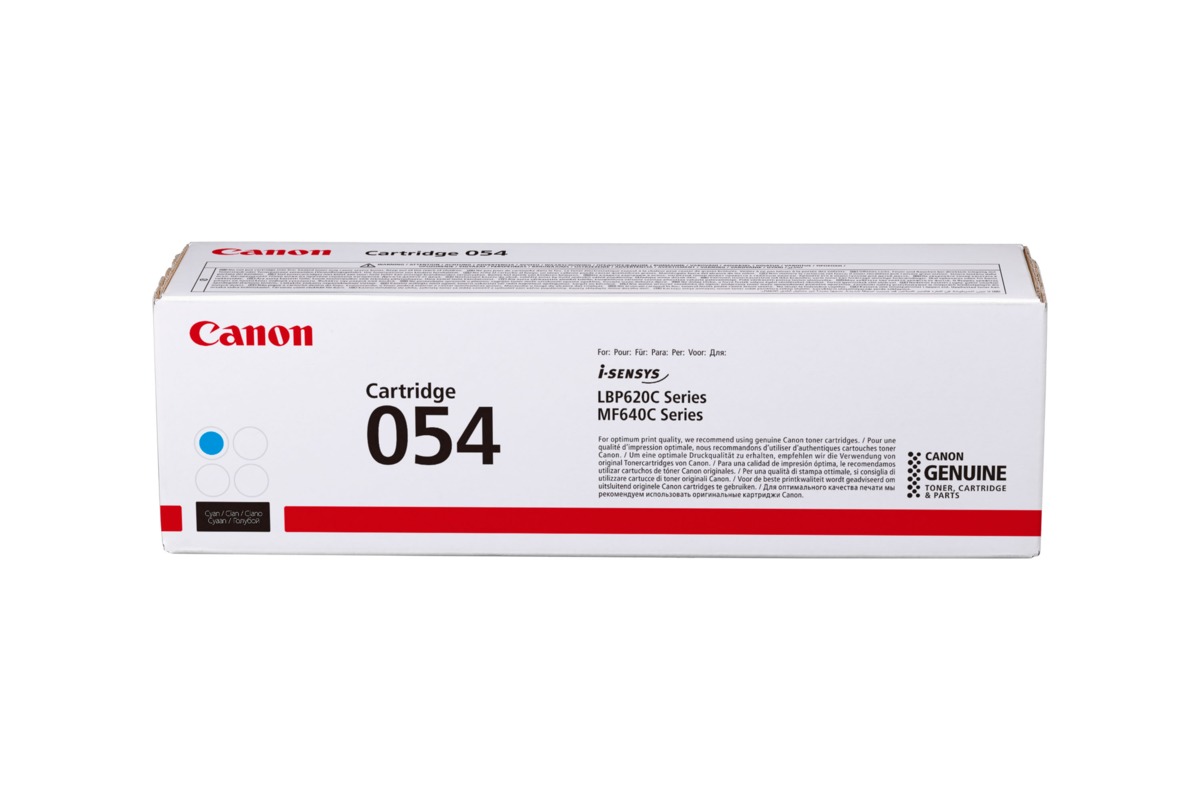 a47793 Canon toner 054 cyaan (tot 1.200 pagina's met 5% bedrukt) - Afbeelding 1