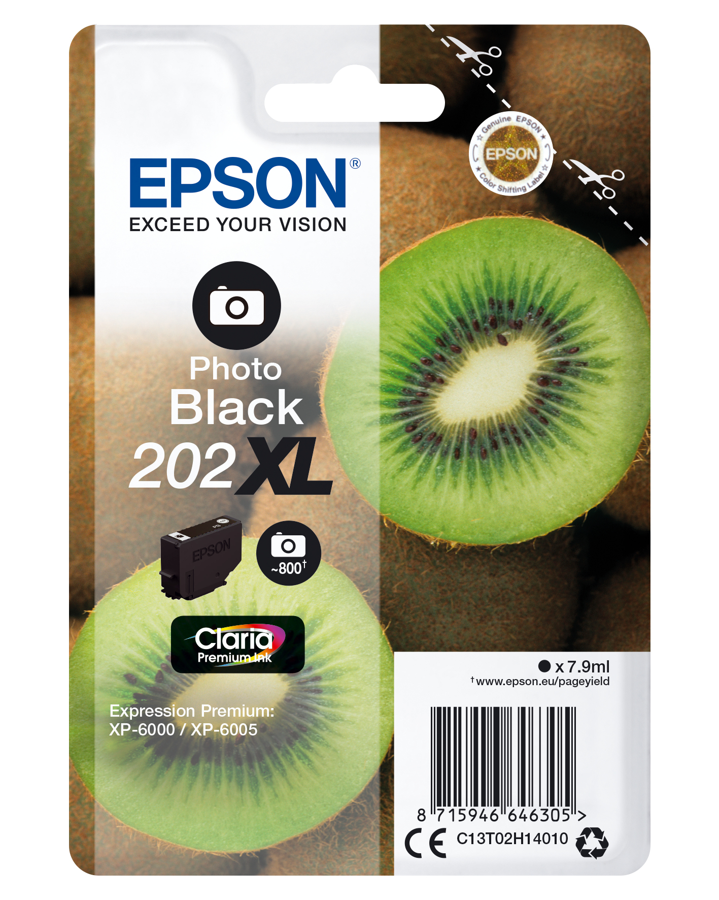a47839 Epson 202XL photo black (tot 800 pagina's met 5% bedekt) - Afbeelding 1