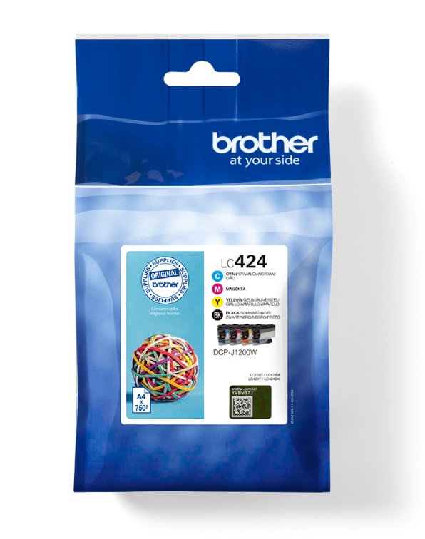 a56836 Brother LC-424VAL Value Pack 750 pagina's - Afbeelding 1