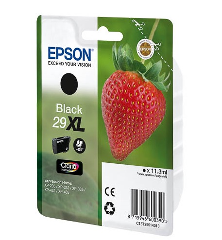 a57353 Epson T2991XL Zwart 11.3ml (Origineel) strawberry - Afbeelding 1