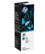 HP 31 Inktfles cyaan / blauw