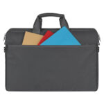Rivacase Central Katoen Laptoptas Universeel 17.3 inch - Zwart