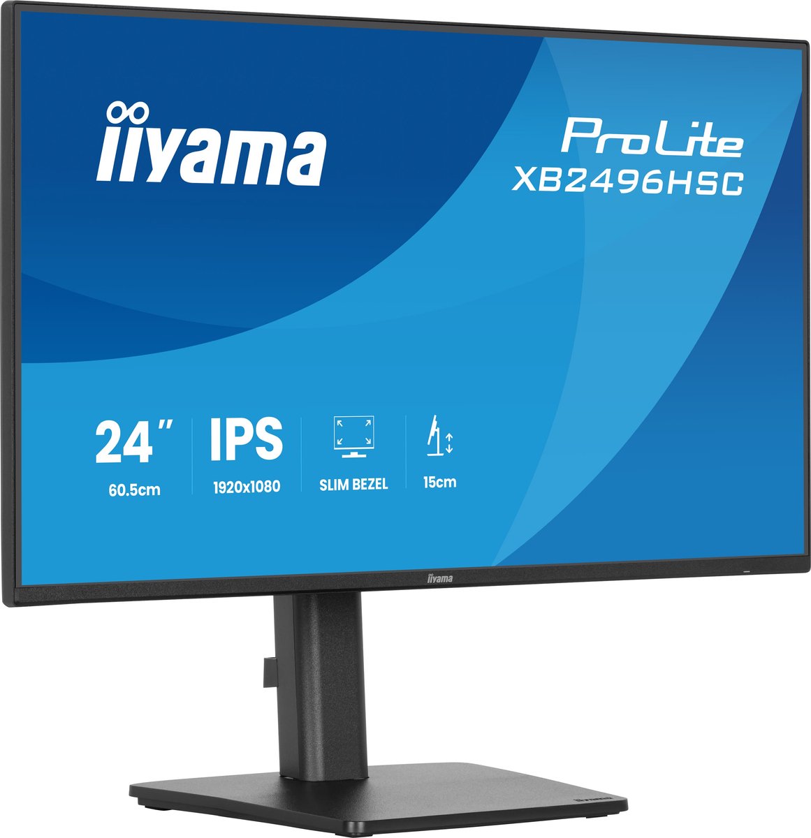 a58848 iiyama ProLite XB2496HSC-B1 - 24 inch - Full HD - IPS 144Hz USB-Hub (2x) - Verstelbaar - USB-C (65 watt) - Afbeelding 1